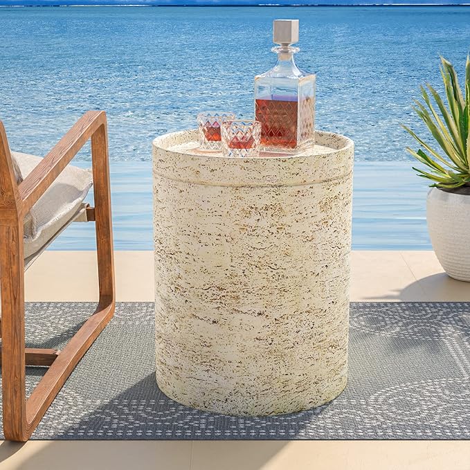 COSIEST 2 Pieces Outdoor Side Table, Lightweight Accent Table - Image 6