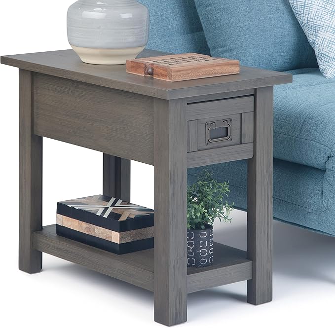 SIMPLIHOME Monroe SOLID ACACIA WOOD 14 inch Wide Rectangle Rustic Narrow Side - Image 11