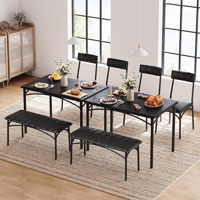 GAOMON Dining Table Set for 4 - Image 4