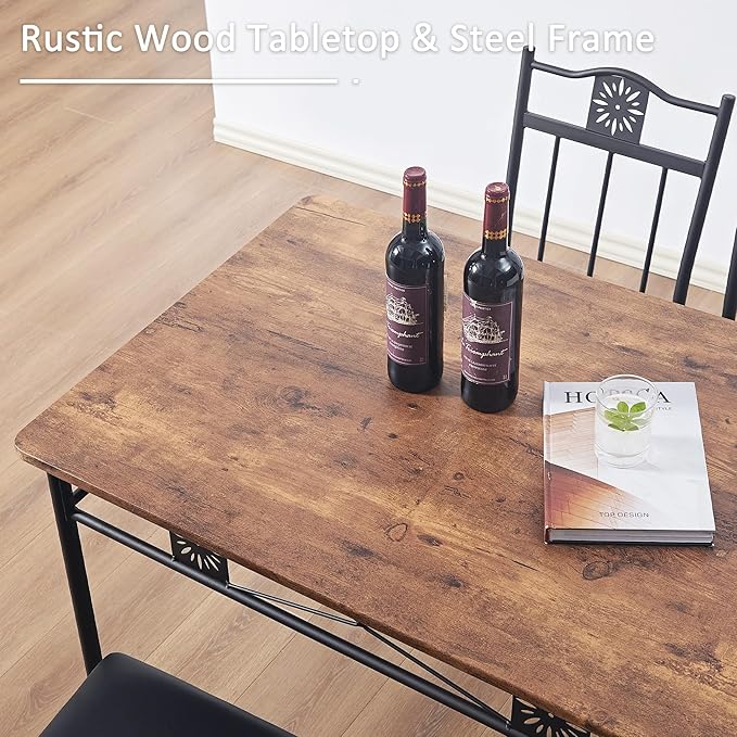 VECELO Kitchen Dining Room Table Sets - Image 4