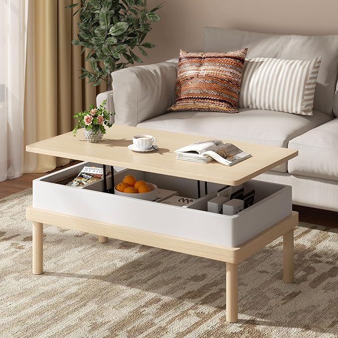 Shintenchi Coffee Table, Lift Top Coffee Table - Image 2
