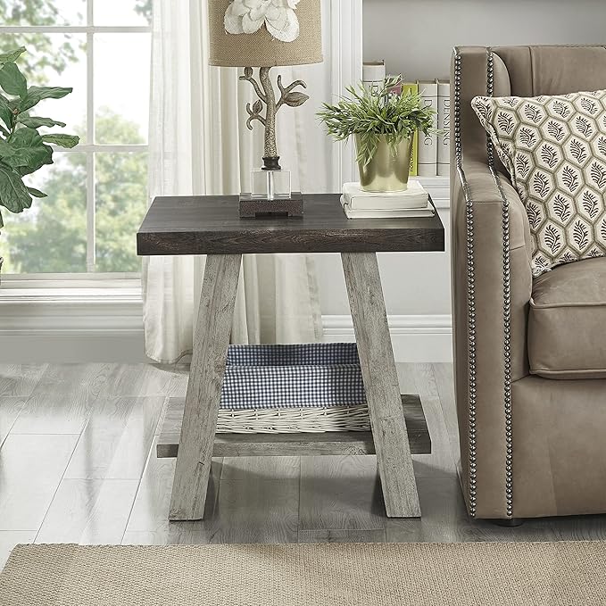 Roundhill Furniture Athens Contemporary 3-Piece Wood Shelf Coffee Table Set - Image 6
