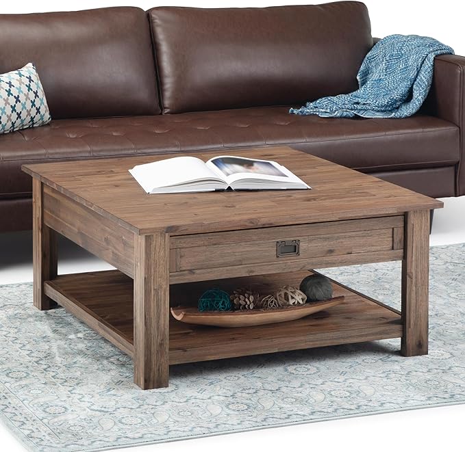 SIMPLIHOME Monroe Square Coffee Table - Image 2