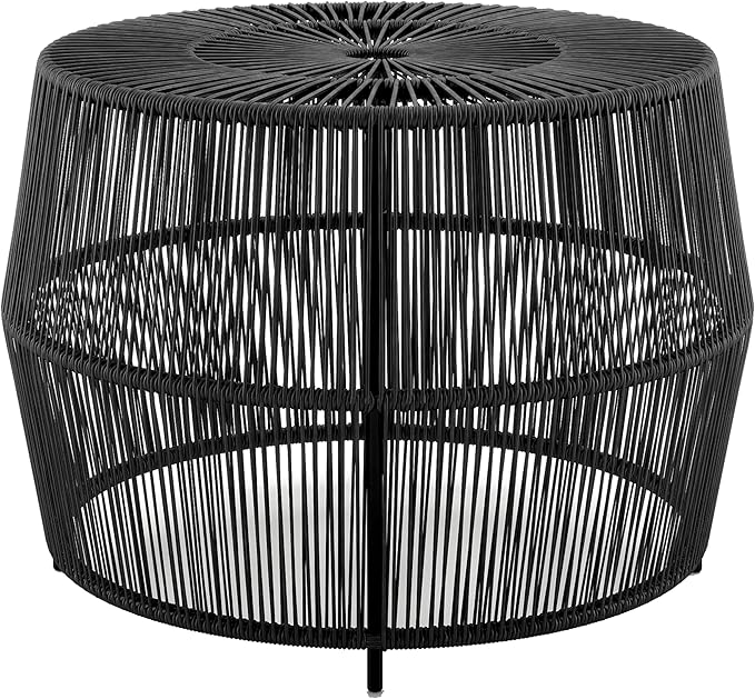 Muse & Lounge Co. Ysar Boho Rattan Round Coffee Table Outdoor - Image 11
