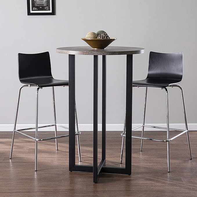 SEI Furniture Danby 42" Bar Bistro Table, Burnt Oak - Image 2