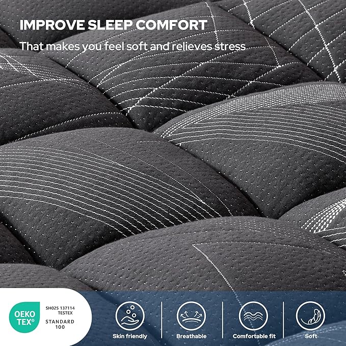 BEDLORE Queen Mattress Topper, Viscose Made from Bamboo Soft Pillow Top - Image 2