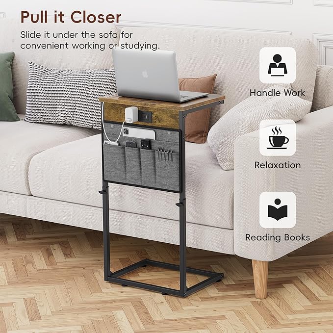 Vagusicc C-Shaped End Table Set of 2 - Image 8