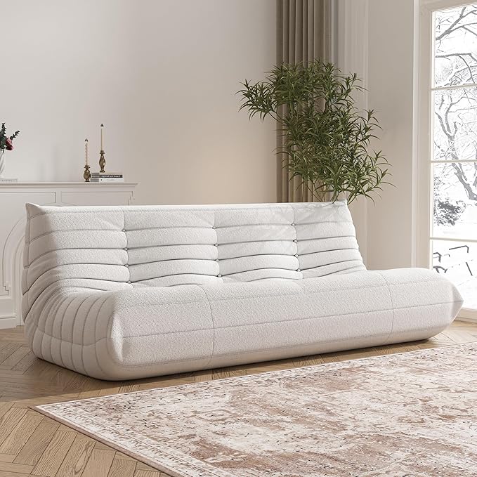 Big Bean Bag Chairs for Adults, 3 Seater Large Bean Bag Chair Sofa, Fireside by Unknown