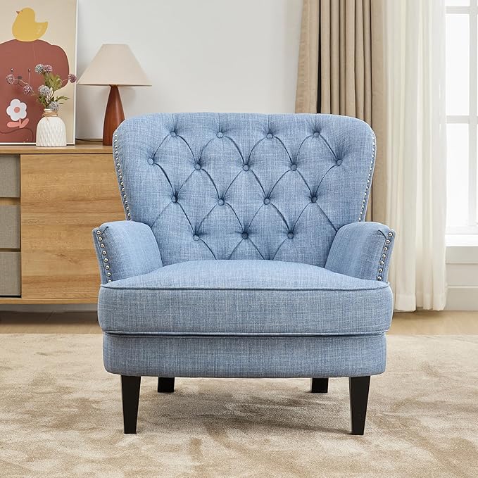 Ball & Cast Accent Chair, Mid-Century Lounge Living Room Chairs - Image 3