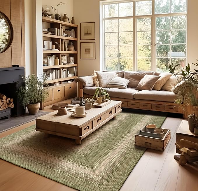 Homespice Grassland Braided Area Rug 5x8' by Homespice