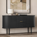 WERMO 55'' Black Sideboard Cabinet by WERMO
