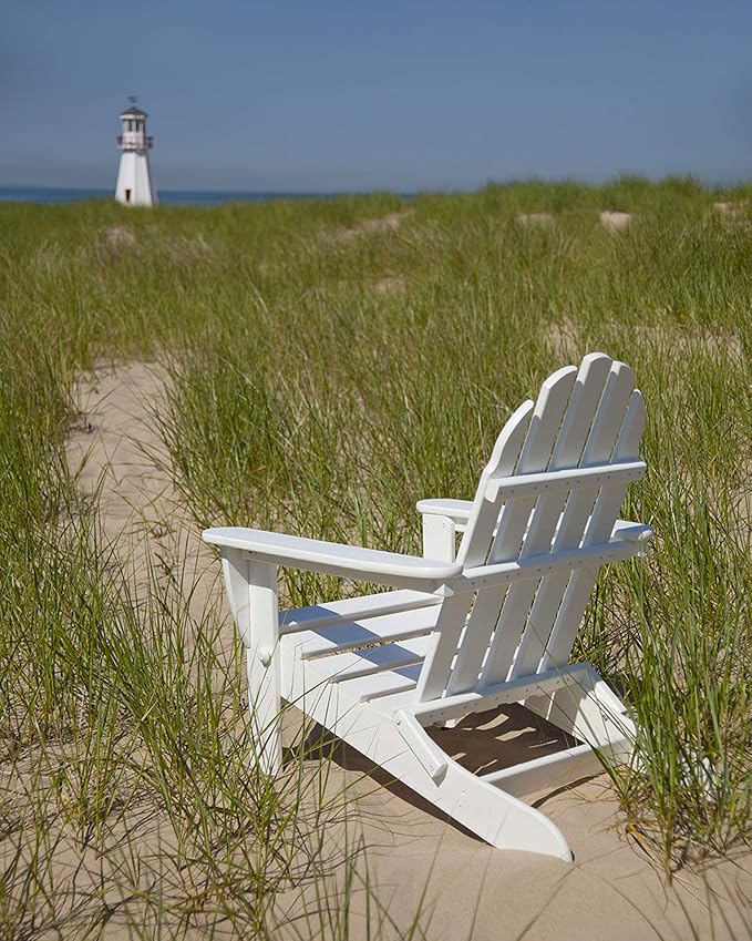 POLYWOOD AD5030GR Classic Folding Adirondack Chair, 38.5" x 31.25" x 33.5" - Image 4