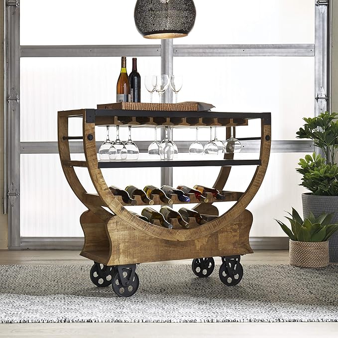 Liberty Furniture Industries Danley Accent Bar Trolley, W47 x D16 x H39 by Unknown