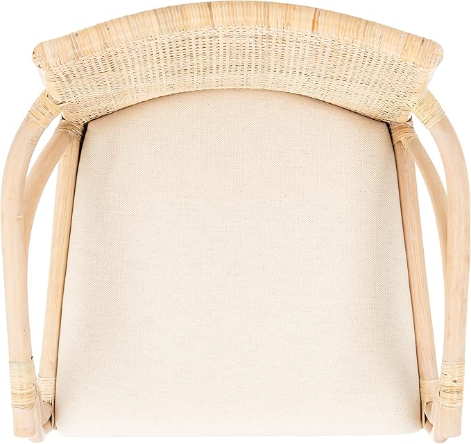 SAFAVIEH Home Collection Gianni Natural Wash/White Cushion Living Dining Room - Image 8