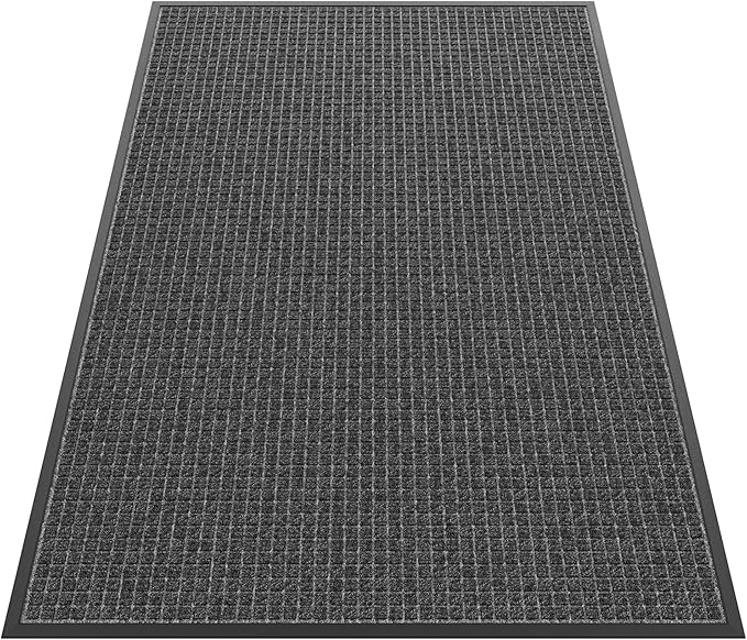 Sturdy Front Door Mat Outside Entrance, Stain and Fade Resistant, Natural by HOMEK