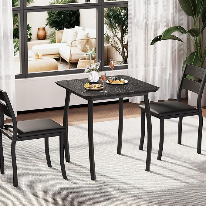 Small Dining Table Set for 2, 3-Piece Kitchen Table Set - Image 9