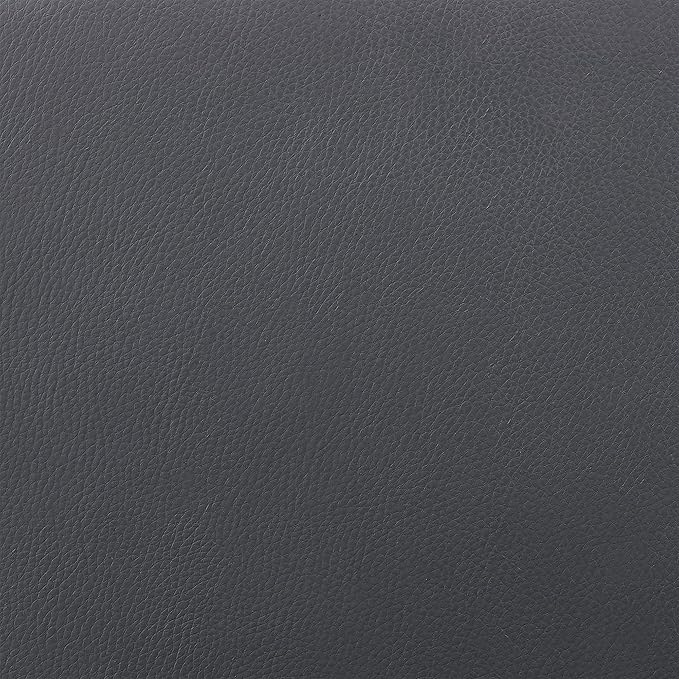 Armen Living Capri Modern 26" Seat Height Gray Faux Leather and Black Stainless - Image 8