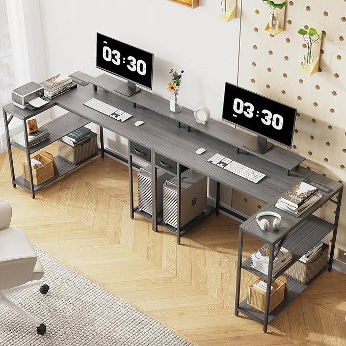 47" L Shaped Computer Desk - Image 2