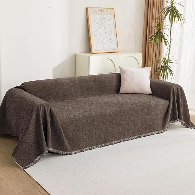 MYSKY HOME Couch Covers for 2 Cushion Couch Sectional Sofa, L Shape Sofa - Image 8