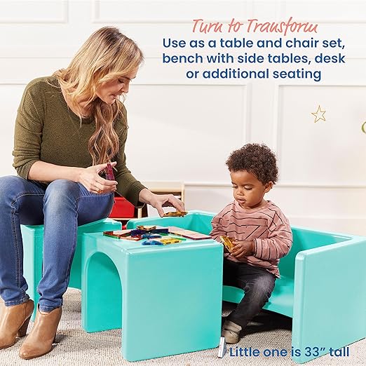 ECR4Kids Tri-Me Table and Cube Chair Set - Image 4