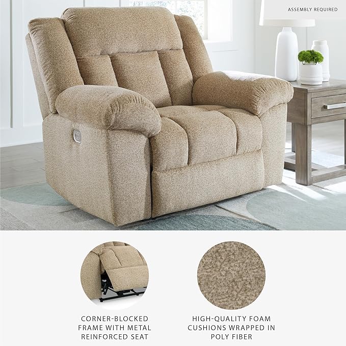 Signature Design by Ashley Tip-Off Classic Wall Hugger Power Recliner - Image 4
