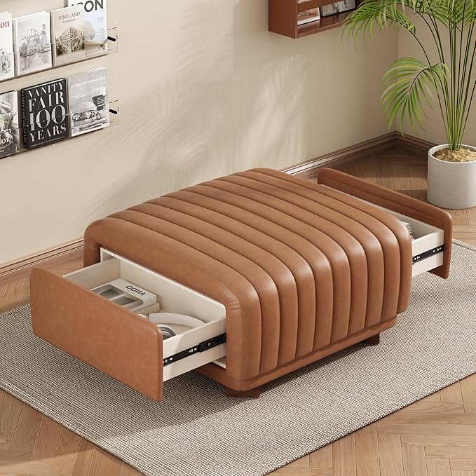 Christopher Knight Home Reyno Upholstered Ottoman - Image 6