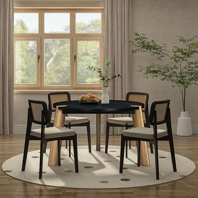NTC Tribase 47 Inch Modern Design, Round Dinner Table by NTC