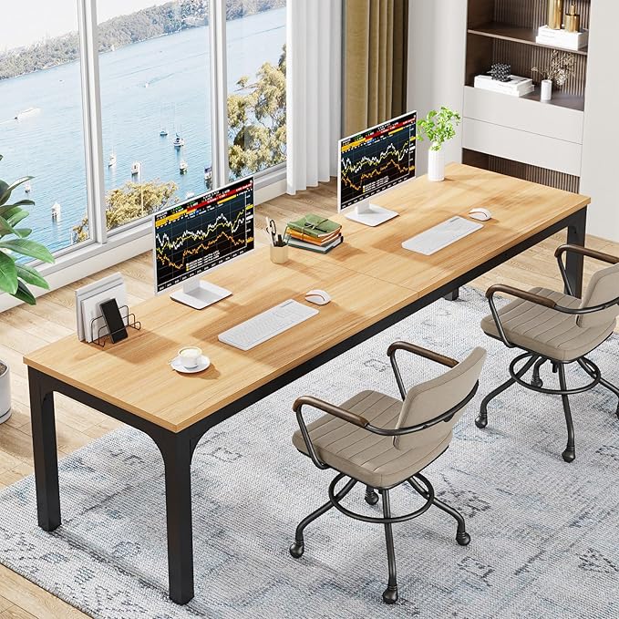 Tribesigns 78.7 Inches Extra Long Computer Desk 2 Person Desk, Double Long Desk by Tribesigns