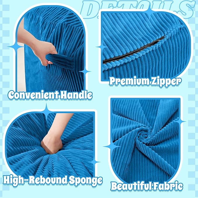 HABUTWAY 5FT Bean Bag Chair, Giant Bean Bag Chairs - Image 6