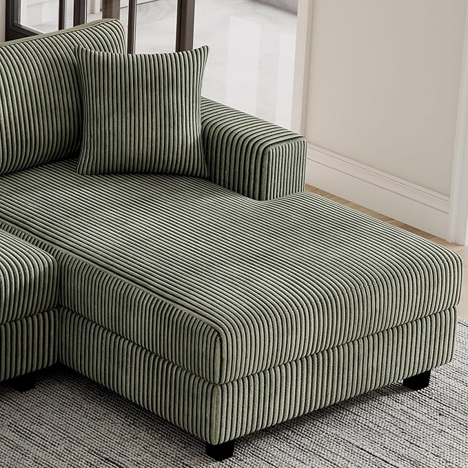 99" Symmetrical U Shaped Reversible Modular Sectional Sofa, Convertible Sofa - Image 5