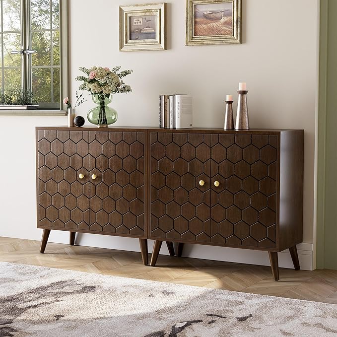 COSIEST Set of 2 32" Storage Sideboards - Image 6