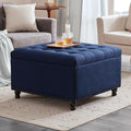 Tbfit Large Square Tufted Upholstered Ottoman and Coffee Table by TBfit
