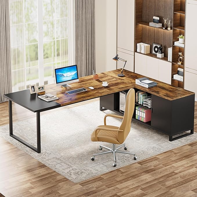 Tribesigns 70.8" Executive Desk - Image 6
