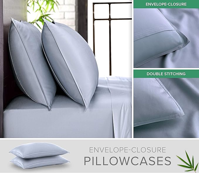 Twin XL Sheets by Pure Bamboo, Genuine 100% Organic Viscose Derived from Bamboo - Image 3