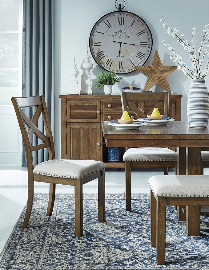 Signature Design by Ashley Moriville Farmhouse 36” x 30” Dining Extension Table - Image 19