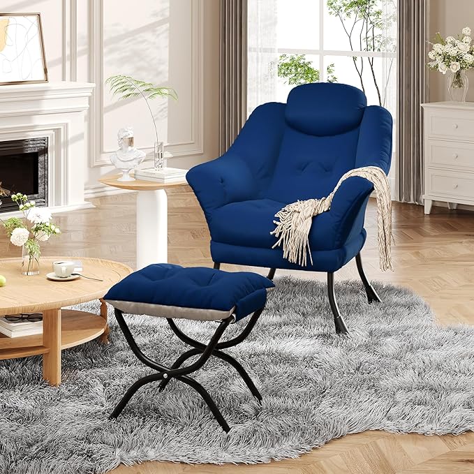 Lazy Chair with Ottoman - Image 8