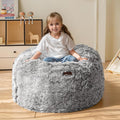 MAXYOYO Kids Bean Bag Chair, Stuffed Faux Fur Bean Bag by MAXYOYO