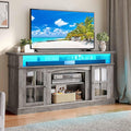 YITAHOME LED Farmhouse TV Stand by YITAHOME
