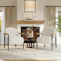 Garvee Modern Accent Chair Set of 4, Wood Arms by Garvee