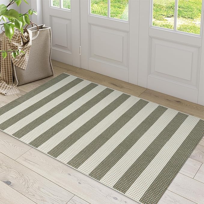 OJIA Outdoor Rug 3'x5', Washable Entryway Rugs Indoor Fall Front Door Mat - Image 7