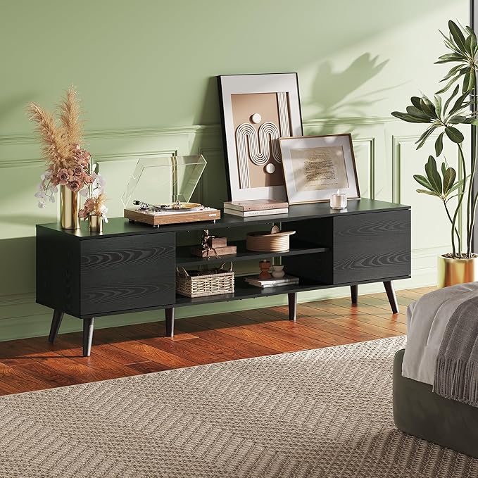 WLIVE TV Stand for 65 70 inch TV, Entertainment Center - Image 2