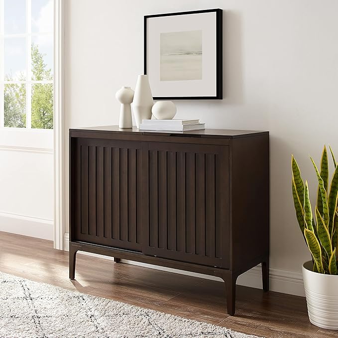 Crosley Furniture Asher Media Console and Record Player Stand - Image 2