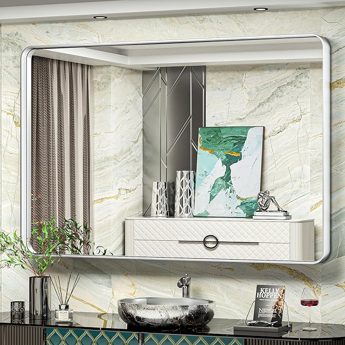 TokeShimi 60 x 40 Inch Wall Mirror by RefinedBathroomAccessories