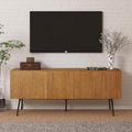 NTC Veil TV Stand with 3 Doors for TVs up to 60’’, Media Console with Vertical by NTC
