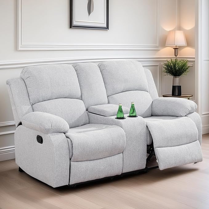 Loveseat Recliner Sofa, Reclining Loveseat Couch by FONTOI