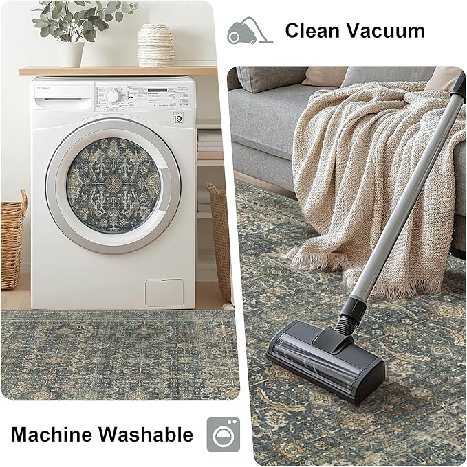 2X7 Area Rugs Machine Washable Rugs - Image 6