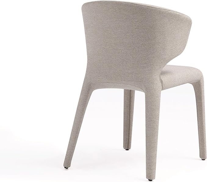 Manhattan Comfort Conrad Mid Century Modern Dining Chairs Woven Tweed - Image 7