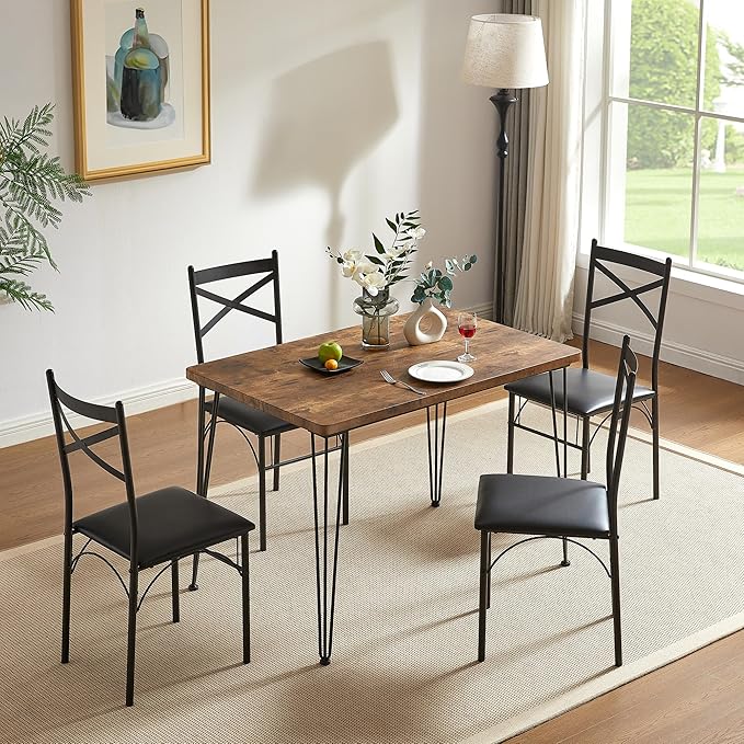 VECELO 5-Piece Dining Table Set - Image 5