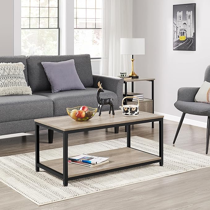 Yaheetech 39.5" 2-Tier Coffee Table - Image 4