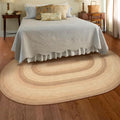 Homespice Cookie Dough Jute Braided Rug 5x8' by Homespice